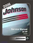 2006 Johnson SD 30 HP 4 Stroke Outboards Service Repair Manual, PN 5006592